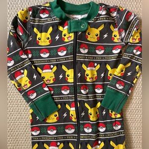 Hanna Andersson Pikachu Kids' Pajama Onesie, 3T